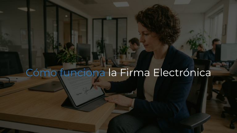 cómo funciona la firma electrónica