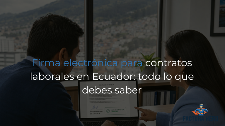 firma electrónica para contratos laborales Ecuador