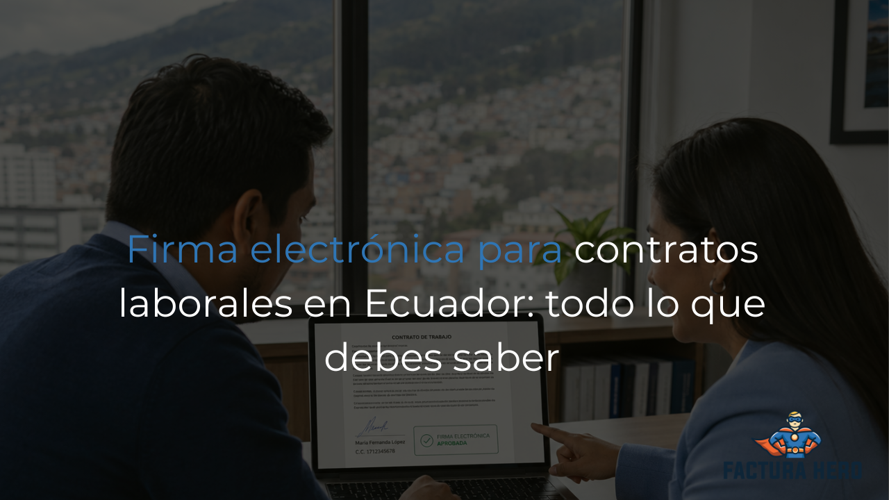firma electrónica para contratos laborales Ecuador