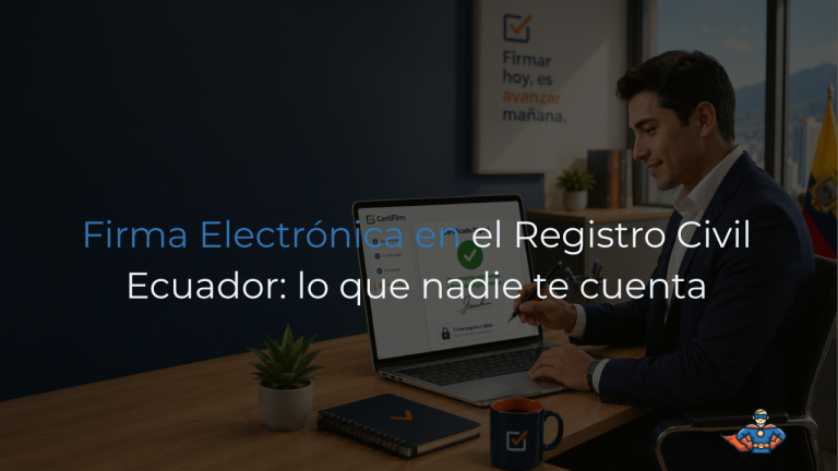 firma electrónica registro civil