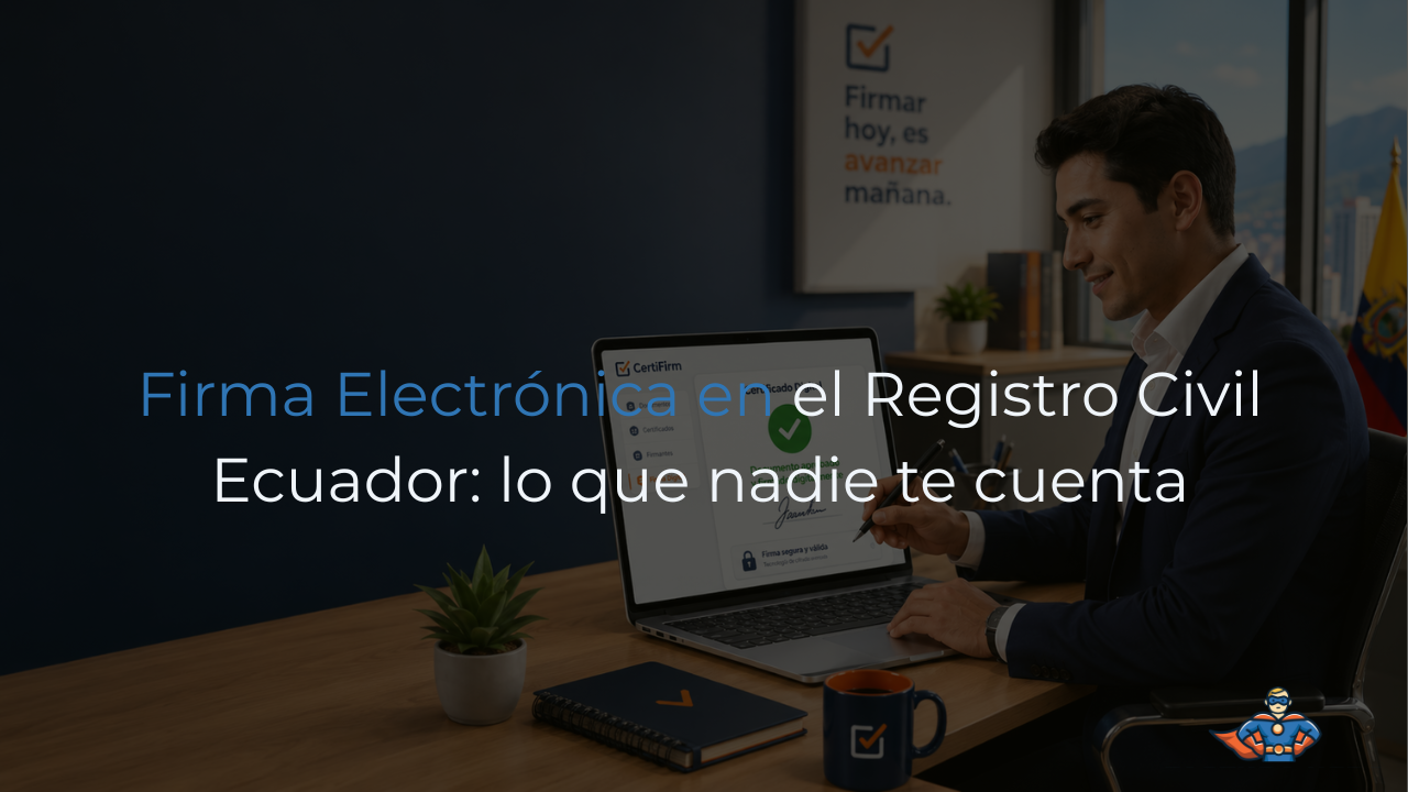 firma electrónica registro civil