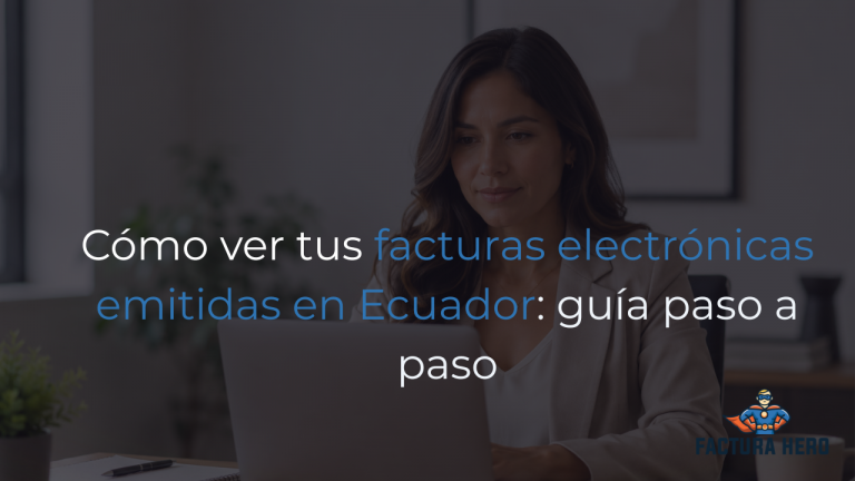 ver facturas electrónicas emitidas