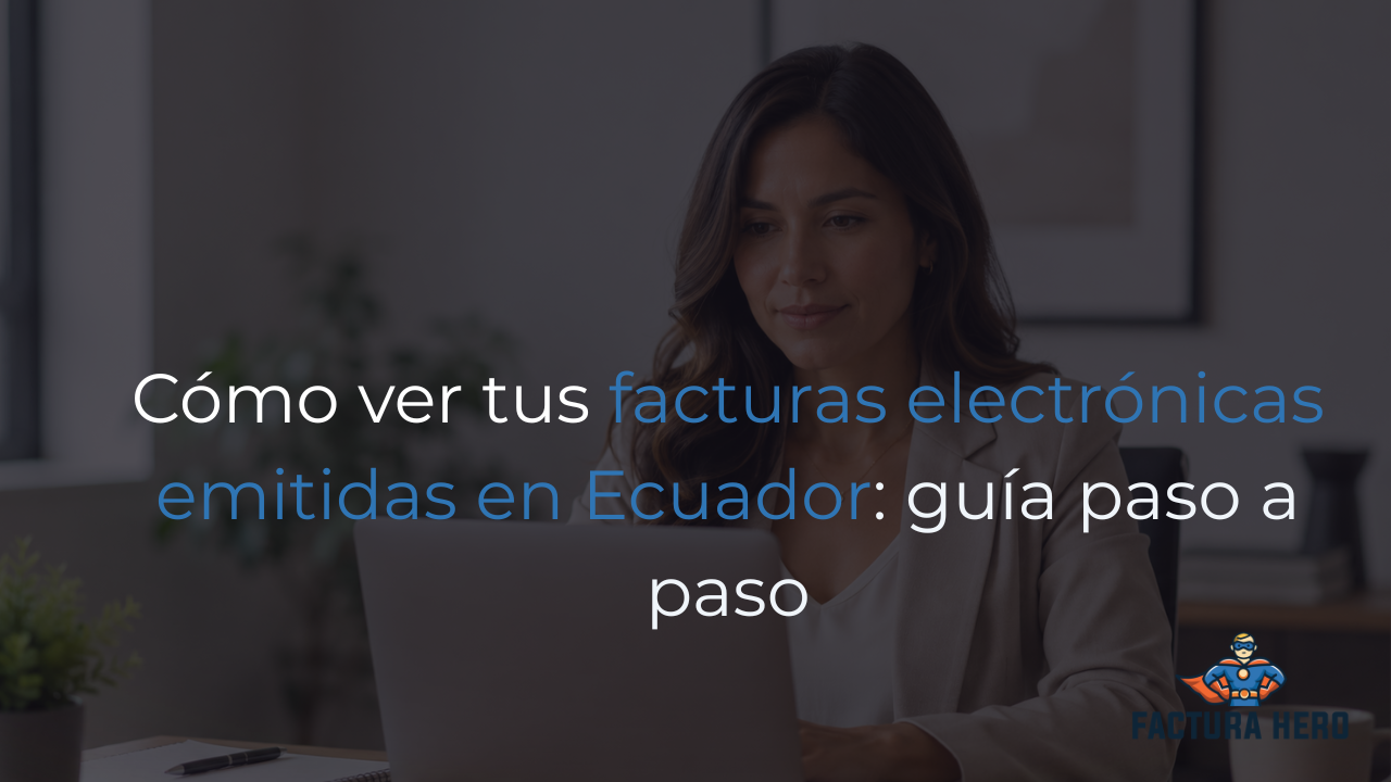 ver facturas electrónicas emitidas