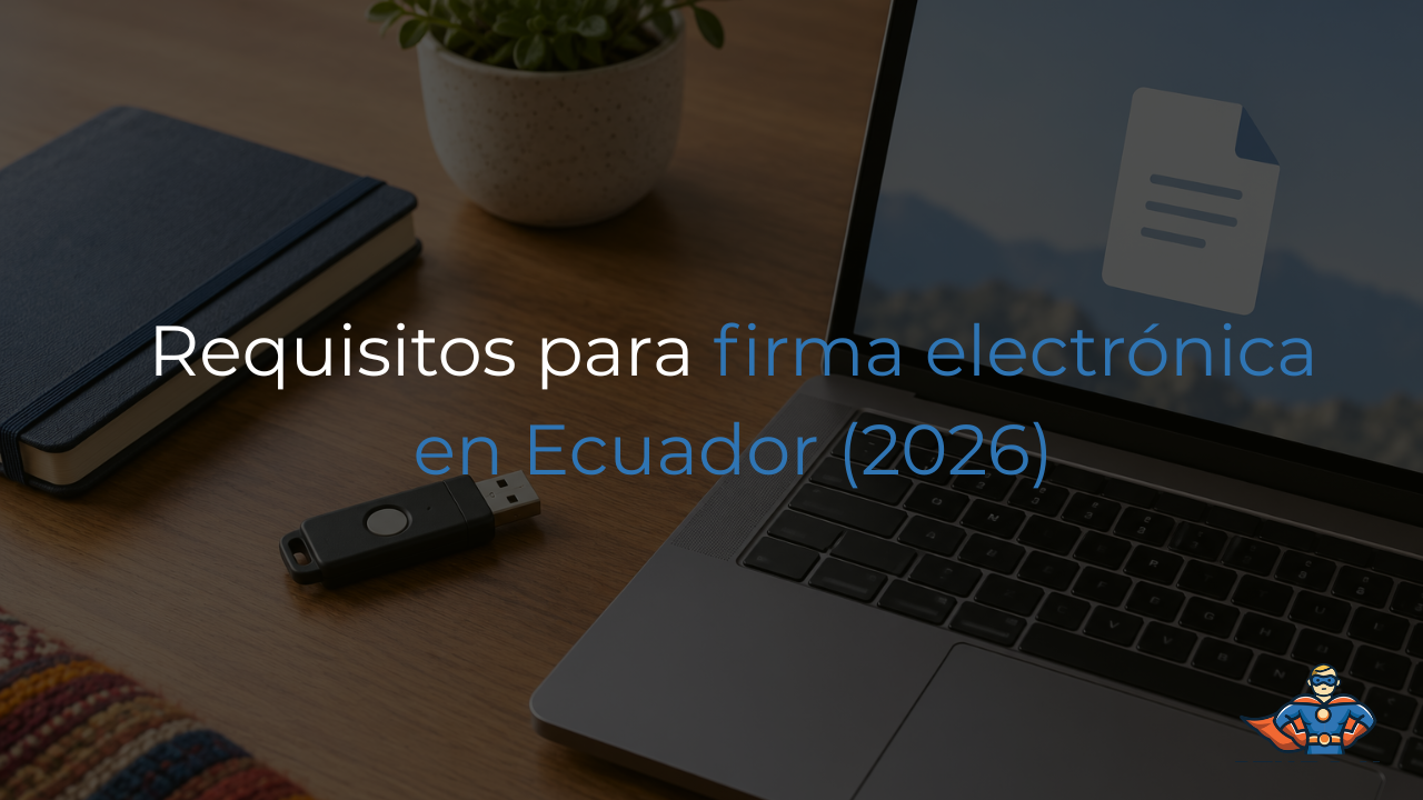 requisitos para firma electrónica